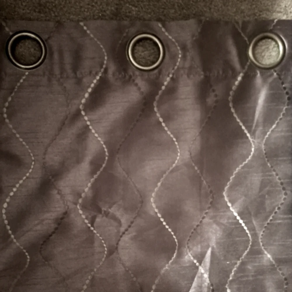 SET OF 3 - PURPLE CURTAINS SET, 3 PANELS, 8 GROMMETS, NEW 84